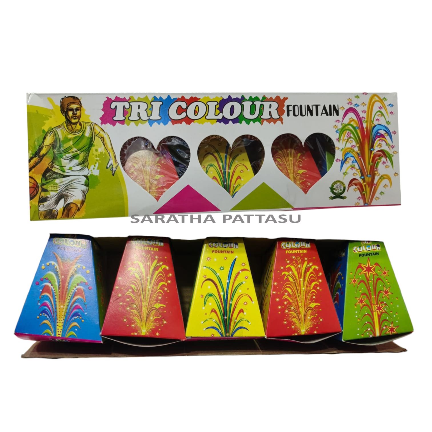 TRI COLOR FOUNTAIN ( 5 PCS ) 