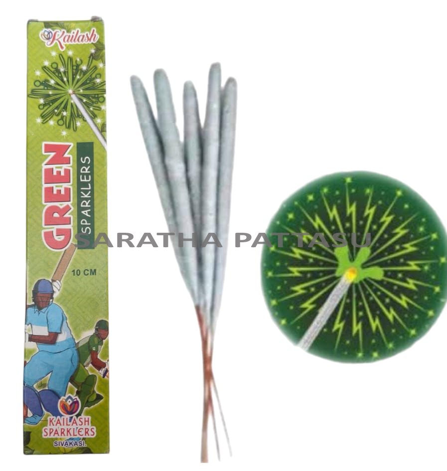 10 CM GREEN ( 10 PCE )