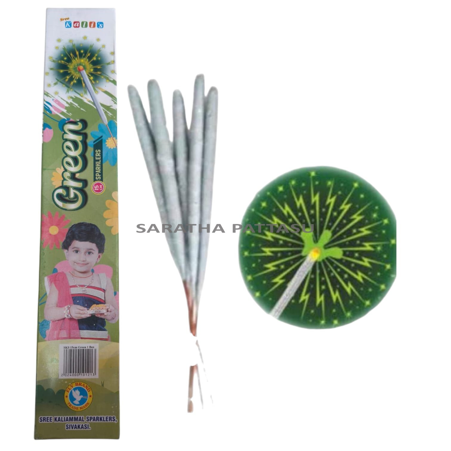 15 CM GREEN ( 10 PCE )